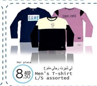 Wear Mart Men's T-shirt L/S assorted per piece offer