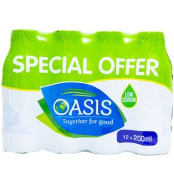 Lulu Hypermarket Oasis bottled drinking water 12 x 200ml offer