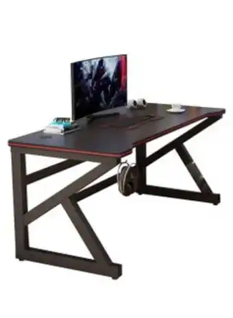 Noon Gaming desk 39 inch large manual height adjustable black gaming computer desk, home office standing table, executive workstat offer