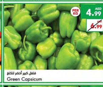 Almaya supermarket Green capsicum per kg offer