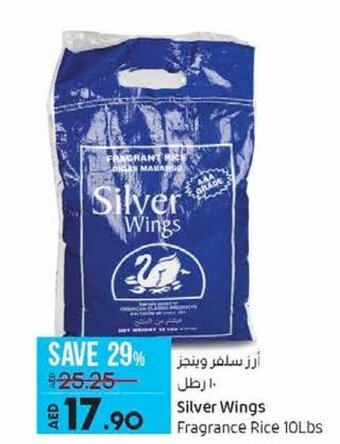 Lulu Hypermarket Silver Wings fragrance rice 10lbs offer