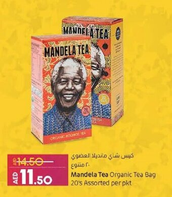Lulu Hypermarket Mandela Tea organic tea bag 20's assorted per pkt offer