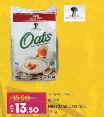 Lulu Hypermarket Heartland oats NAS 1,5kg offer