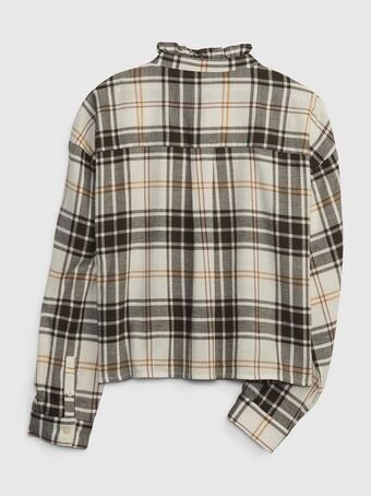 GAP Kids ruffle plaid shirt offer