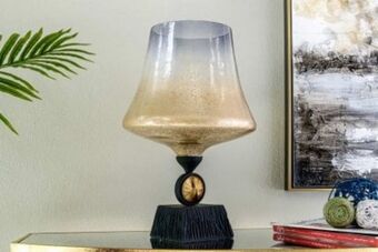 PAN Emirates Pan nell deco glass candle holder gold 27x2 offer