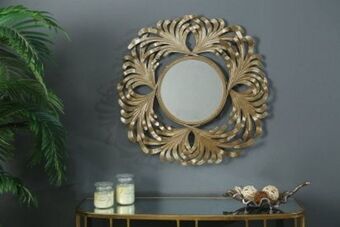 PAN Emirates Pan keraz mirror wall deco gold 79x79cm offer