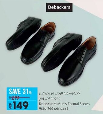 Lulu Hypermarket Debackers men's formal shoes assorted per pairs offer
