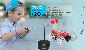 Lulu Hypermarket Rechargeable remote control stunt car assorted offer