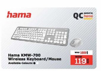 Lulu Hypermarket Hama KMW-700 Wireless Keyboard / Mouse offer