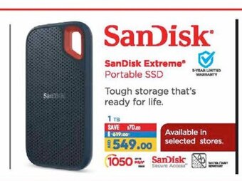 Lulu Hypermarket SanDisk extreme portable ssd offer