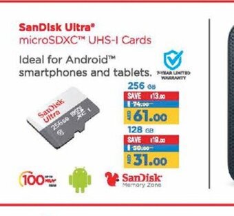 Lulu Hypermarket SanDisk ultra microSDXC UHS-I cards 256gb offer