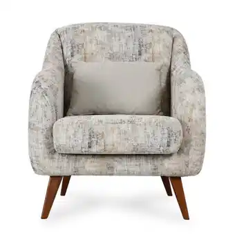 Homes R Us Natali fabric upholstered armchair, printed offer