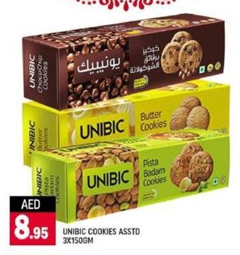 Shaklan Unibic Cookies Asstd 3x150gm offer