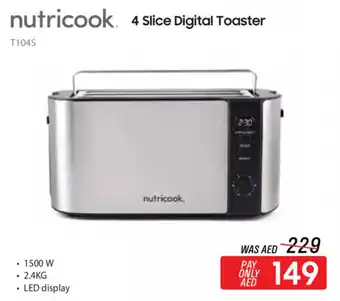 ECity Nutricook 4 Slice Digital Toaster offer