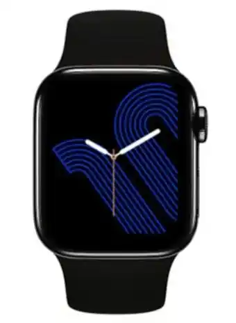 Noon I7 pro max smart calling watch with rotating encoder button and replaceable strap black offer