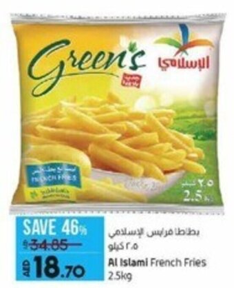 Lulu Hypermarket Al Islami French Fries 2.5kg offer