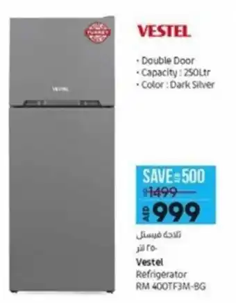 Lulu Hypermarket Vestel Refrigerator RM 400TF3M-BG offer
