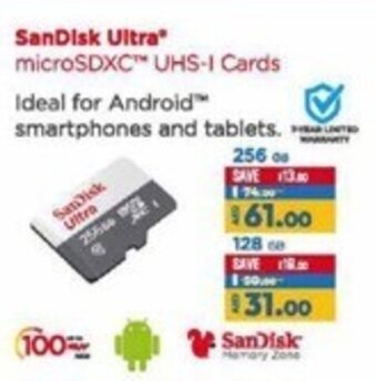 Lulu Hypermarket SanDisk Ultra microSDXC UHS-I Cards offer
