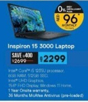 Lulu Hypermarket Dell Inspiron 15 3000 Laptop offer