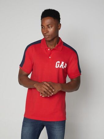 Stretch pique polo shirt