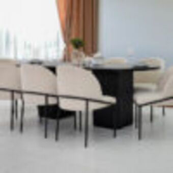 Royal Furniture Tambour dining set – black offer