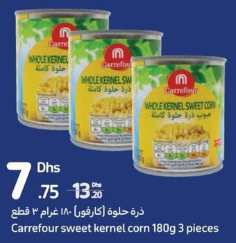 Carrefour Carrefour sweet kernel corn 180g 3 pieces offer