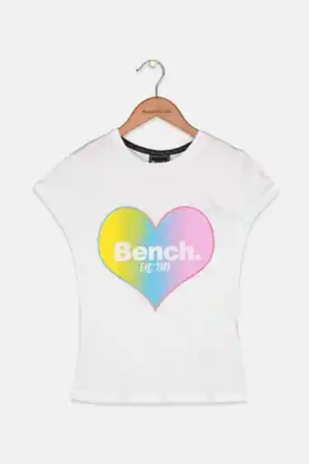 Brands For Less Kid girls round neck short sleeve graphic pint t-shirt, white offer