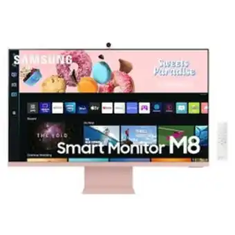Jumbo Samsung 32" ls32b uhd m8 monitor with smart tv experience, sunset pink offer