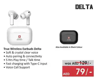 Eros Swiss Military True Wireless Earbuds Delta offer