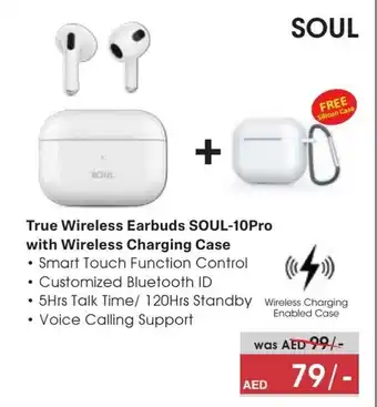 Eros Soul True Wireless Earbuds SOUL-10 Pro with Wireless Charging Case offer