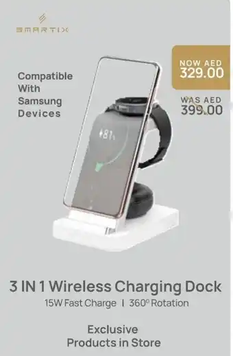 Eros Smartix 3 in 1 Wireless Charging Dock offer