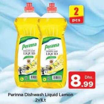 Nesto Perinna Dishwash Liquid Lemon 2x1Lt offer