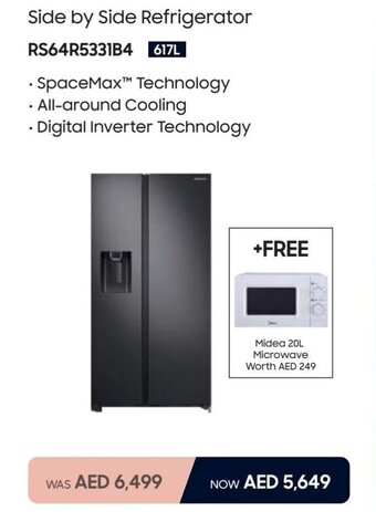 Eros Samsung Side by Side Refrigerator RS64R5331B4 offer