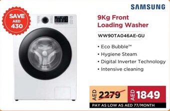 Eros Samsung 9kg Front Loading Washer offer