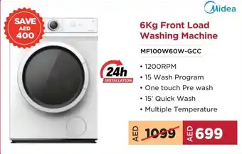 Eros Midea 6kg Front Load Washing Machine offer