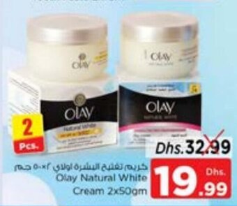 Nesto Olay Natural White Cream 2x50gm offer