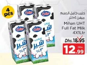 Nesto Mihan UHT Full Fat Milk 4x1Ltr offer