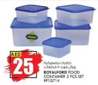 KM Trading Royalford Food Container 5 pcs set RF10714 offer