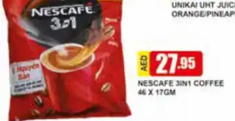 Safeer Market Nescafe 3 in 1 Coffee 46x17Gm offer