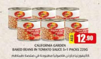 Safeer Market California Garden Baked Beans in Tomato Sauce 5+1 Packs 220g offer