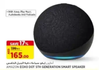 Géant Amazon echo dot 5th generation smart speaker offer
