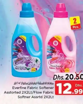 Nesto Everfine fabric softener assorted 2x2lt/flow fabric softner assrtd 2x2lt offer