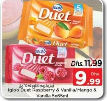 Nesto Igloo duet raspberry & vanilla/mango & vanilla 5x65ml offer