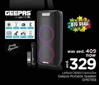 Last Chance Geepas portable speaker GMS11168 offer