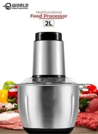 Noon Electric meat chopper and grinder, stainless steel food processor for vegetable and fruits 2l offer