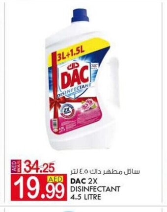 KM Trading DAC 2X disinfectant 4.5 litre offer