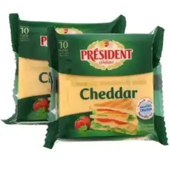 Lulu Hypermarket President sandwich cheddar slice cheese 2 x 200g offer