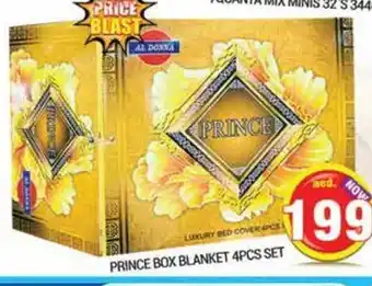Pasons Prince box blanket 4pcs set offer