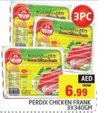 Pasons Perdix Chicken Frank 3 x 340gm offer