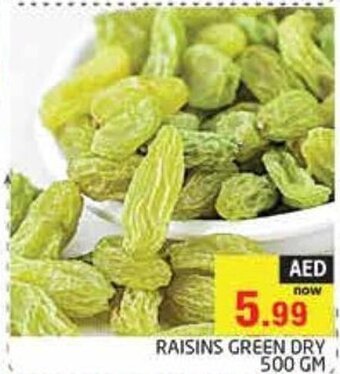 Pasons Raisins Green Dry 500gm offer